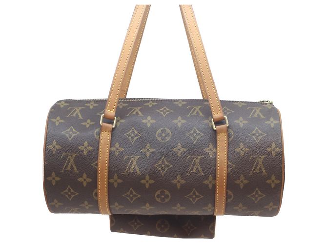 Borsa Louis Vuitton Monogram Papillon 30 Marrone - vista 3