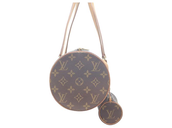 Borsa Louis Vuitton Monogram Papillon 30 Marrone - vista 4