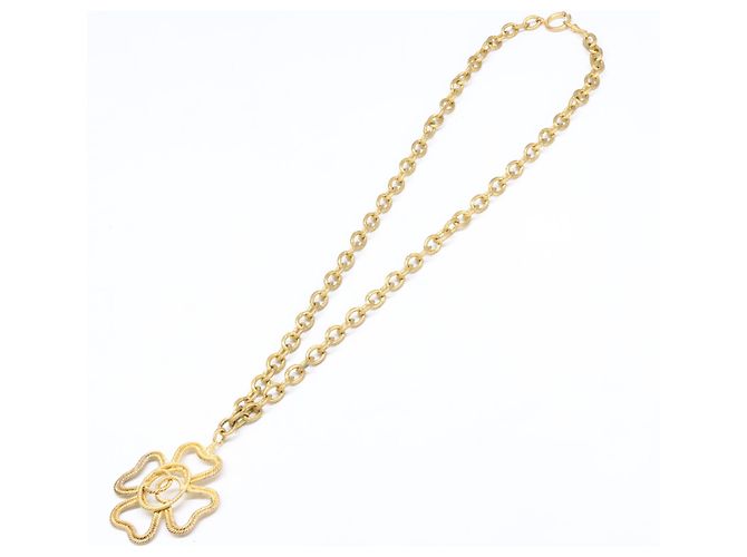 Timeless Collana Vintage Coco Mark Quadrifoglio CHANEL D'oro - vista 2