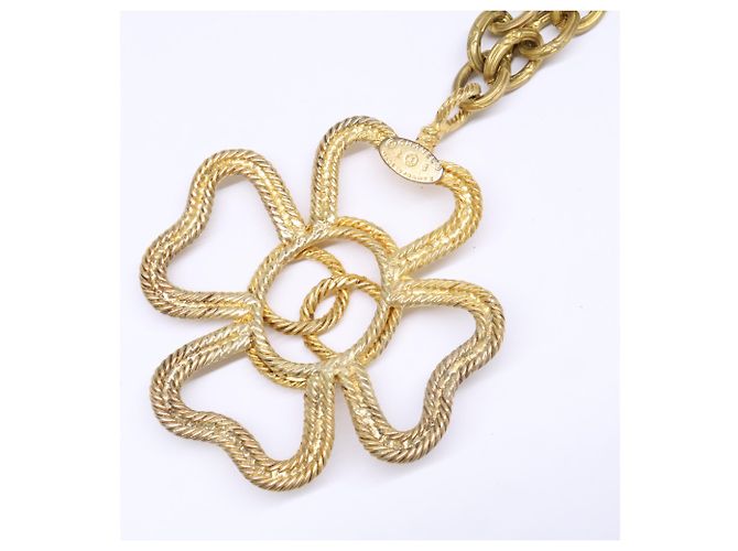 Timeless Collana Vintage Coco Mark Quadrifoglio CHANEL D'oro - vista 5