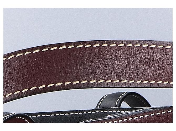 Hermès HERMES Double Sens 38 Maxi Swift Wendetasche Schwarz Bordeaux - Ansicht 10