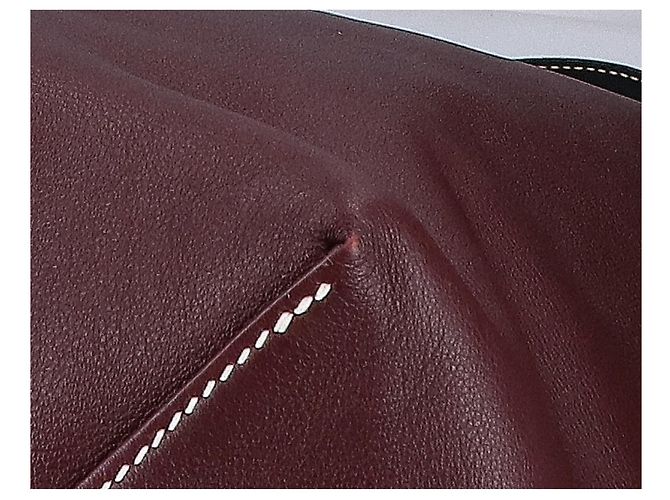 Hermès HERMES Double Sens 38 Maxi Swift Wendetasche Schwarz Bordeaux - Ansicht 11