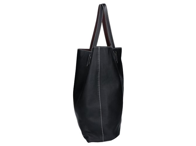 Hermès HERMES Double Sens 38 Maxi Swift Wendetasche Schwarz Bordeaux - Ansicht 4
