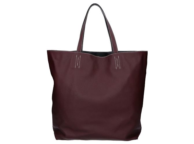 Hermès HERMES Double Sens 38 Maxi Swift Wendetasche Schwarz Bordeaux - Ansicht 7