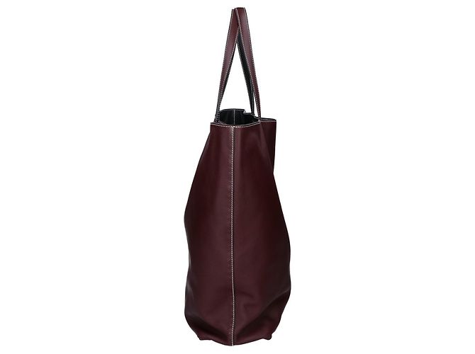 Hermès HERMES Double Sens 38 Maxi Swift Wendetasche Schwarz Bordeaux - Ansicht 8