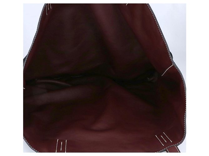 Hermès HERMES Double Sens 38 Maxi Swift Wendetasche Schwarz Bordeaux - Ansicht 9