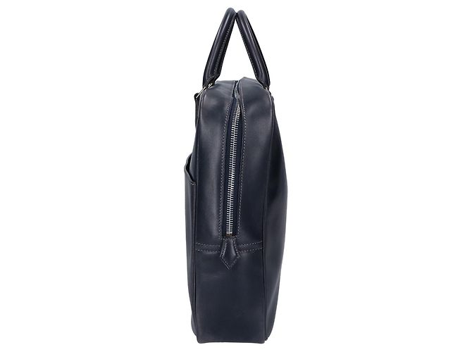 Borsa Hermès Plume Dog 38 Blu - vista 2