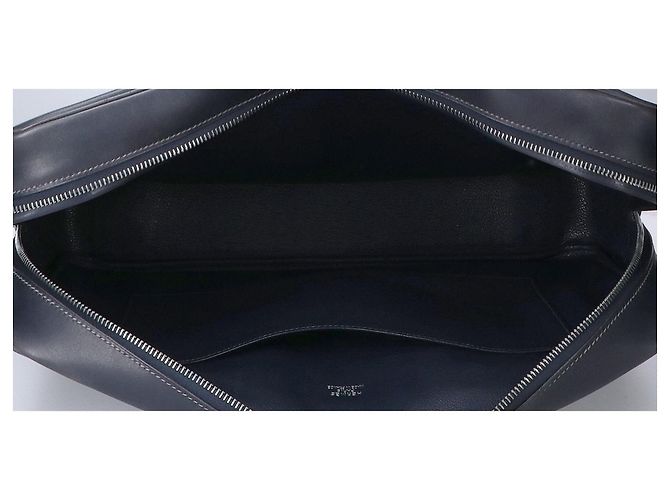 Borsa Hermès Plume Dog 38 Blu - vista 6