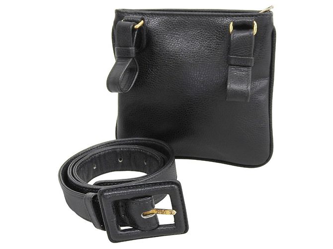 Borsa a vita Chanel Coco Mark Nero - vista 2