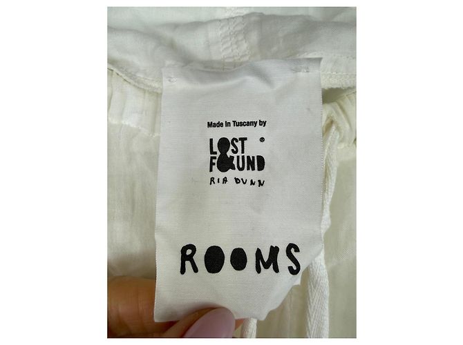 Autre Marque Pantalones de algodón blanco Ria Dunn Lost & Found - vista 2