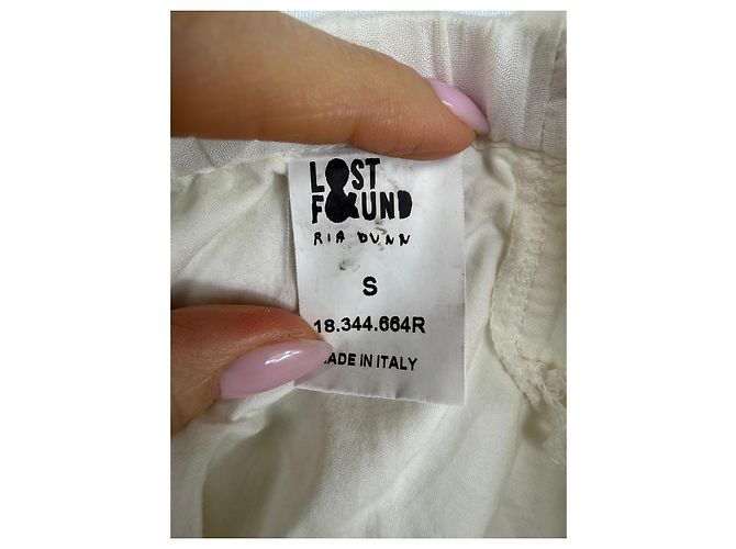 Autre Marque Pantalones de algodón blanco Ria Dunn Lost & Found - vista 4