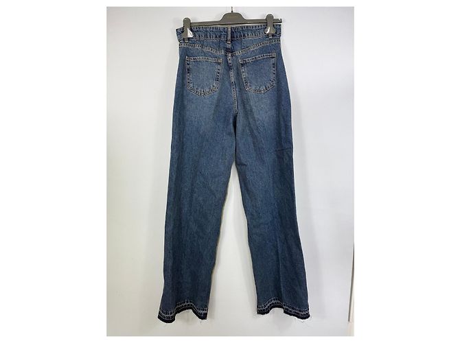 Autre Marque Pantaloni in denim e lana multicolori BETTER Marrone Blu scuro - vista 2