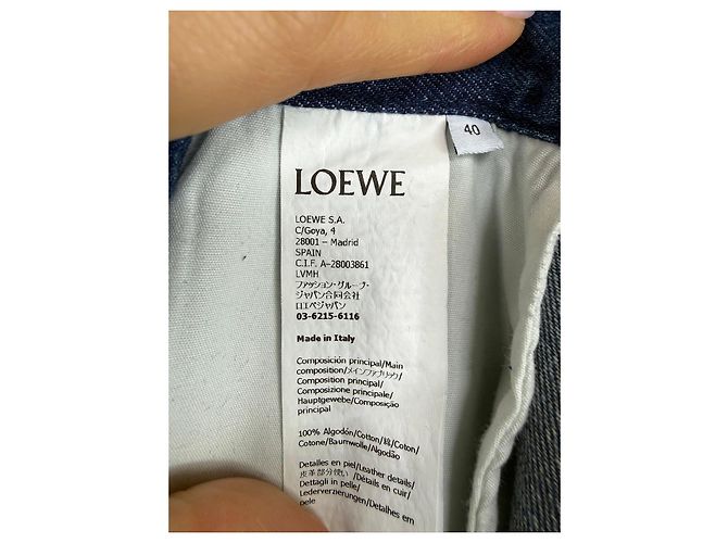 Loewe Jeans mit weitem Bein Blau - Ansicht 6