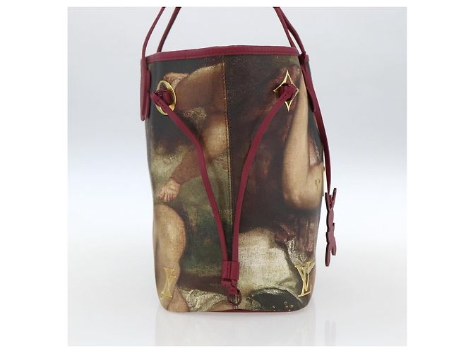 Louis Vuitton Neverfull NM Tote Limited Edition Jeff Koons Titian Print Canvas MM Mehrfarben - Ansicht 3