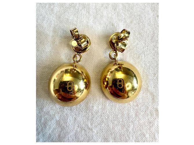 Orecchini vintage Louis Vuitton con cristalli Swarovski Rosso D'oro Corallo Gold hardware - vista 6