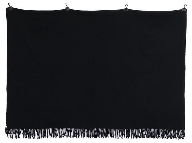 Xale de cashmere preto Hermès - vista 3