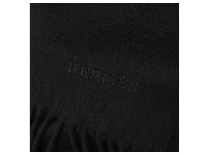 Xale de cashmere preto Hermès - vista 5
