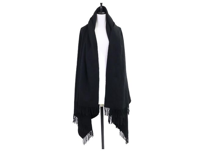 Xale de cashmere preto Hermès - vista 7