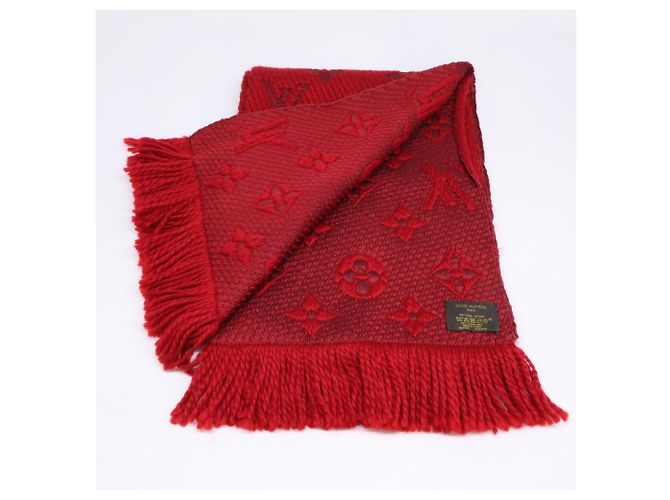 Stola in lana rossa Louis Vuitton Rosso - vista 4