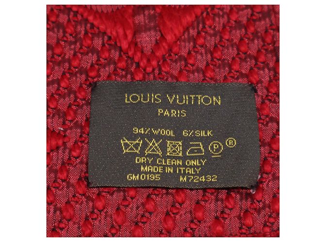 Stola in lana rossa Louis Vuitton Rosso - vista 5