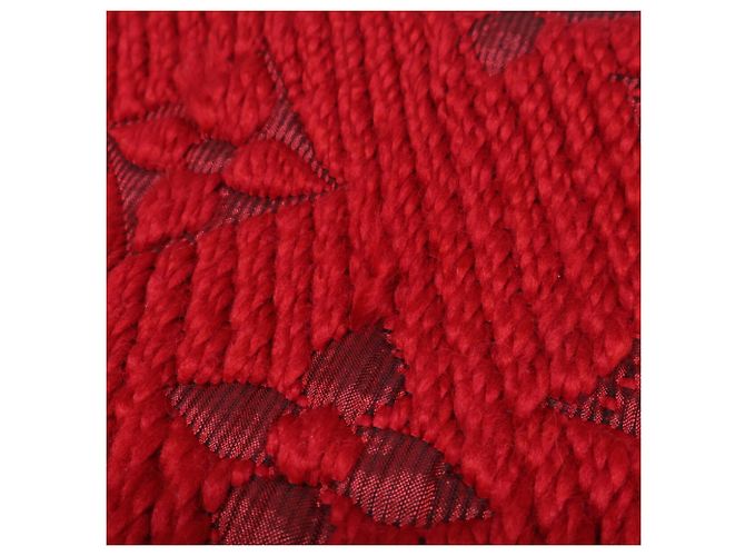 Stola in lana rossa Louis Vuitton Rosso - vista 6