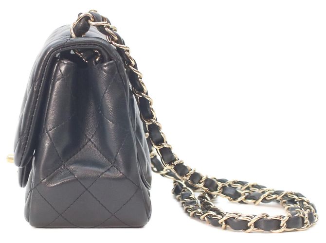 Chanel Black Lambskin Mini Matelassé Shoulder Bag - view 2