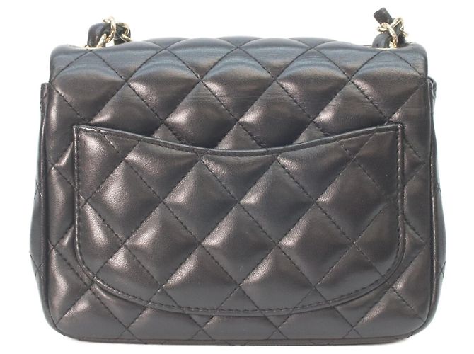 Chanel Black Lambskin Mini Matelassé Shoulder Bag - view 3