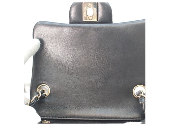 Chanel Black Lambskin Mini Matelassé Shoulder Bag - view 8