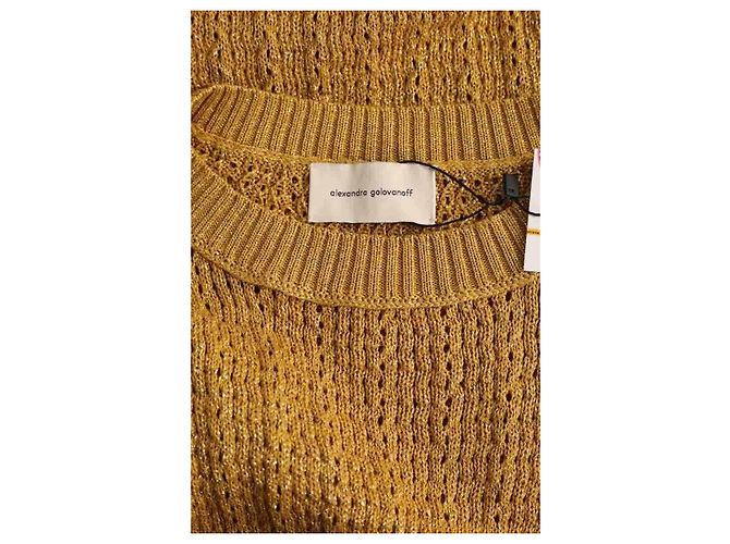 Alexandra Golovanoff Goldenes Kleid - Ansicht 5