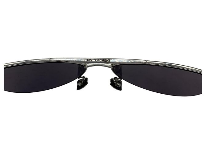 Occhiali da sole aviator Super Stars in titanio argento Saint Laurent - vista 5