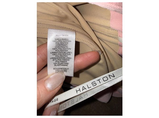 Halston Heritage rosa trägerloser Jumpsuit Pink - Ansicht 6