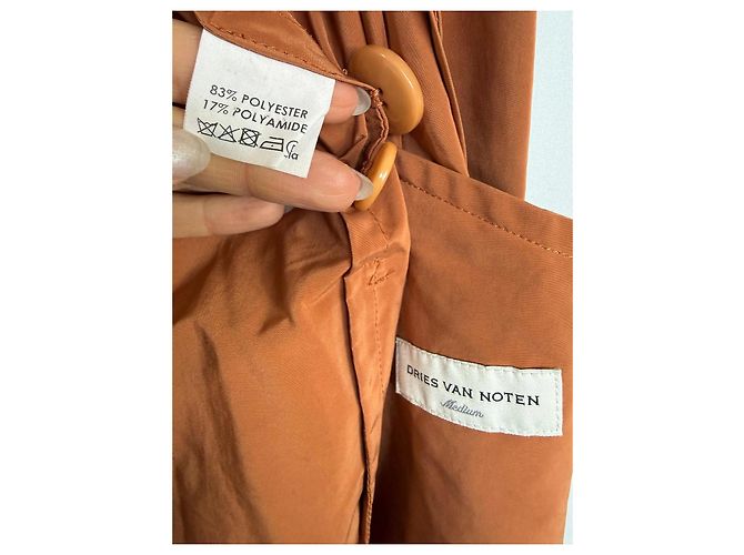Abrigo Trench Dries Van Noten Castaño - vista 4