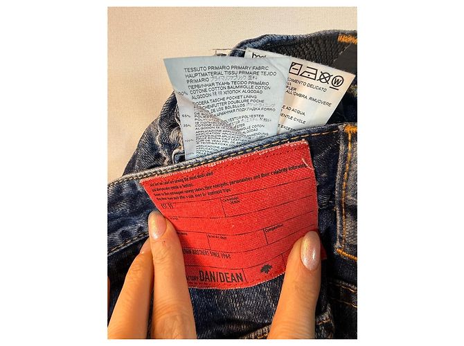 Distressed-Waschjeans von Dsquared2 Blau - Ansicht 4