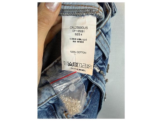Autre Marque Jeans de denim embellecidos PatBo Azul - vista 4