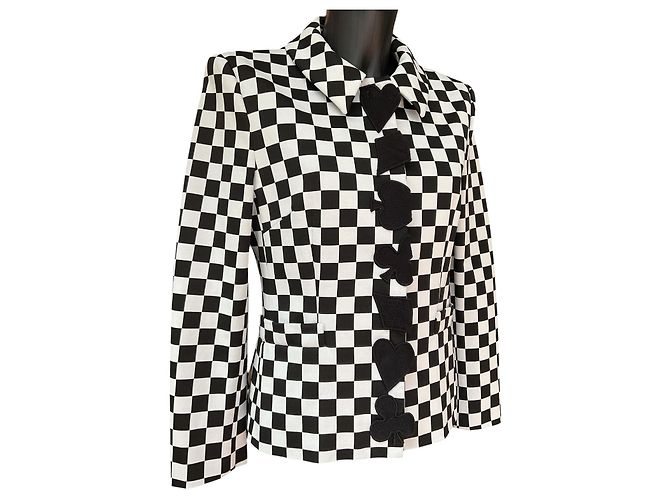 Giacca a scacchi Moschino Boutique - vista 2