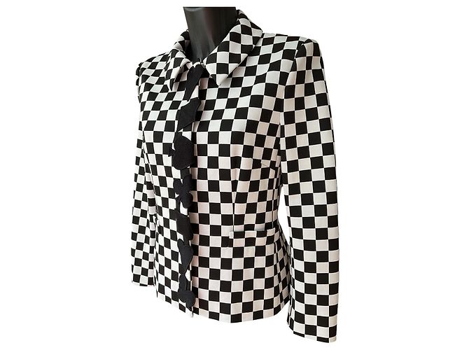 Giacca a scacchi Moschino Boutique - vista 3