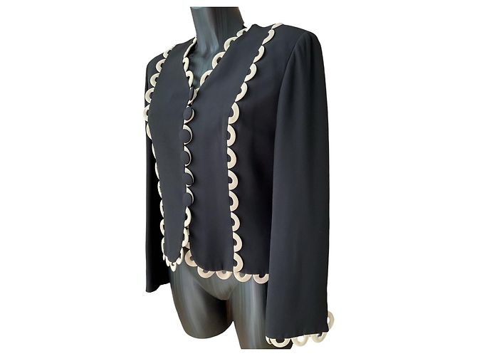 Giacca nera e beige Moschino Cheap & Chic - vista 3