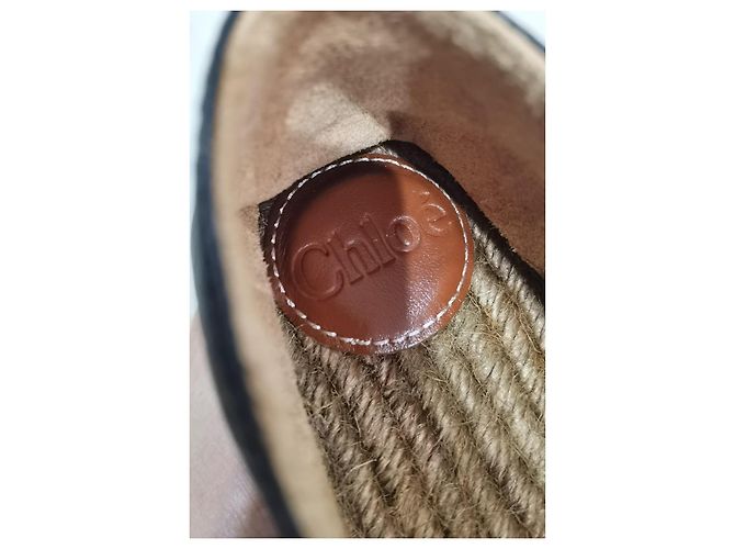 Chloé Woody Leder-Espadrilles - Ansicht 11