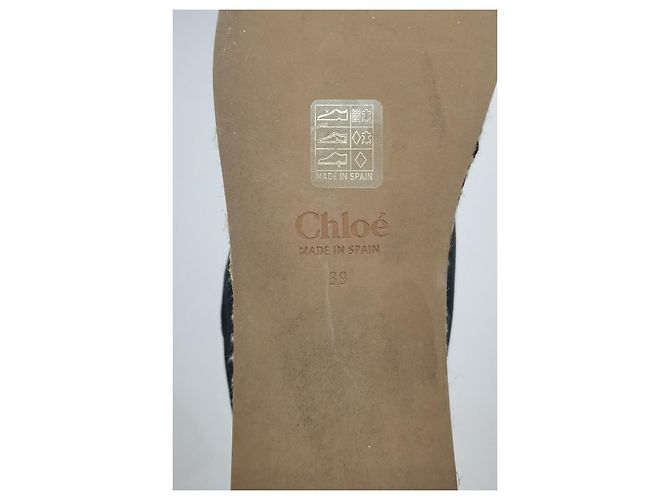 Chloé Woody Leder-Espadrilles - Ansicht 12