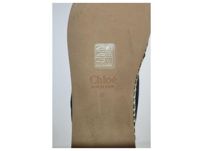 Chloé Woody Leder-Espadrilles - Ansicht 13