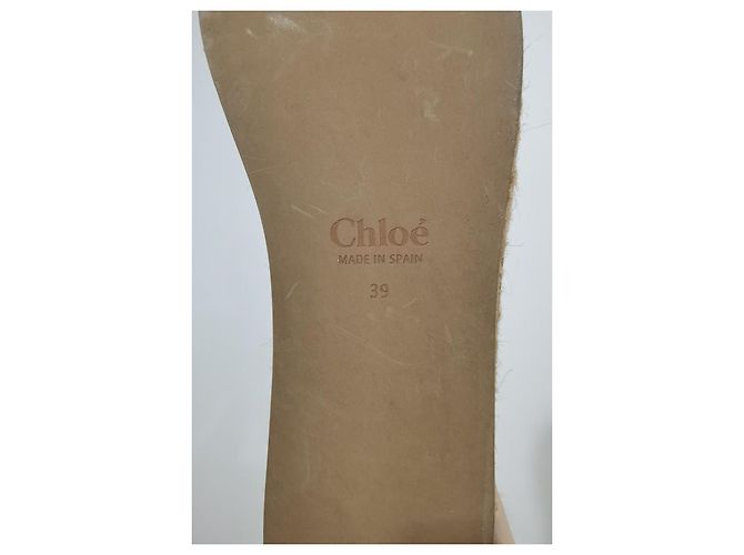 Chloé Woody Leder-Espadrilles - Ansicht 14