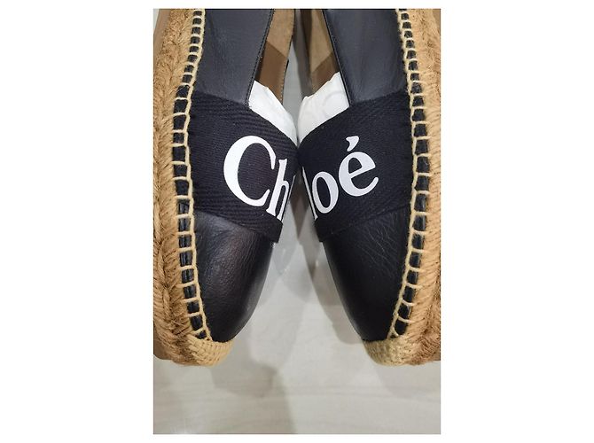 Chloé Woody Leder-Espadrilles - Ansicht 2