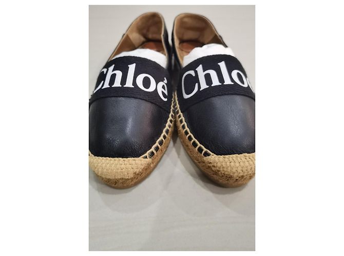 Chloé Woody Leder-Espadrilles - Ansicht 5