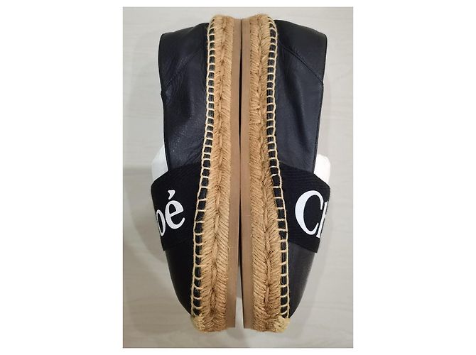 Chloé Woody Leder-Espadrilles - Ansicht 6