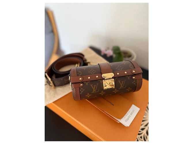 Borsa Trunk Papillon Monogram Louis Vuitton Marrone - vista 2