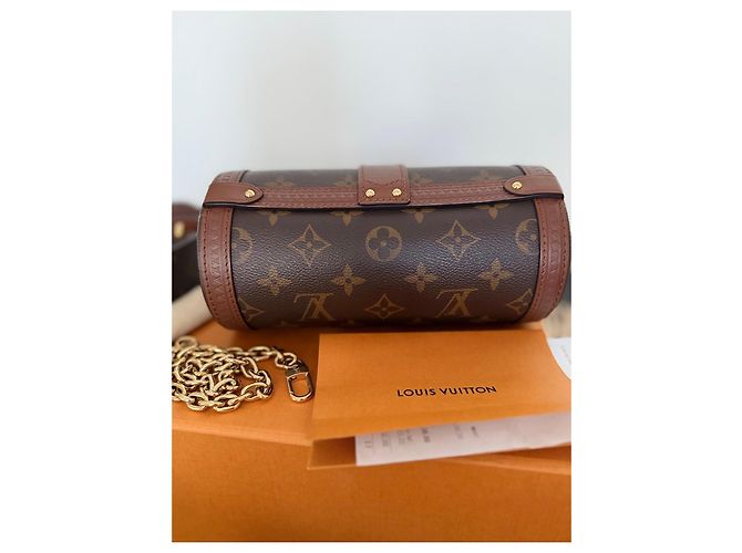 Borsa Trunk Papillon Monogram Louis Vuitton Marrone - vista 4