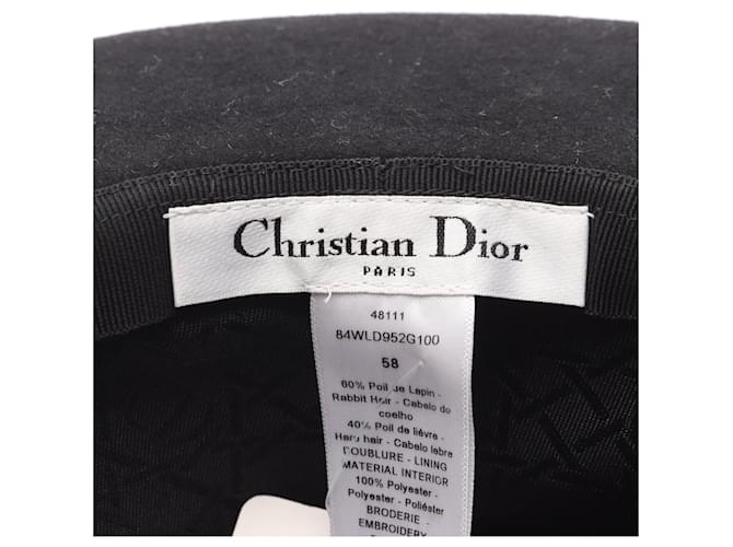Dior Kaninchenhut Schwarz - Ansicht 4