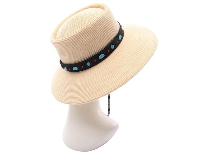 Cappello in canapa Dior Multicolore Beige - vista 2