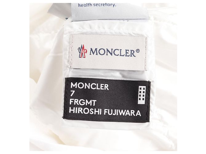 Camisa overshirt de algodón Moncler GENIUS 7 FRGMT Blanco - vista 3