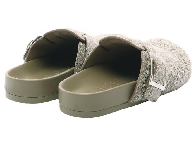 Mule in scamosciato Loewe Ease Buckle Beige - vista 2